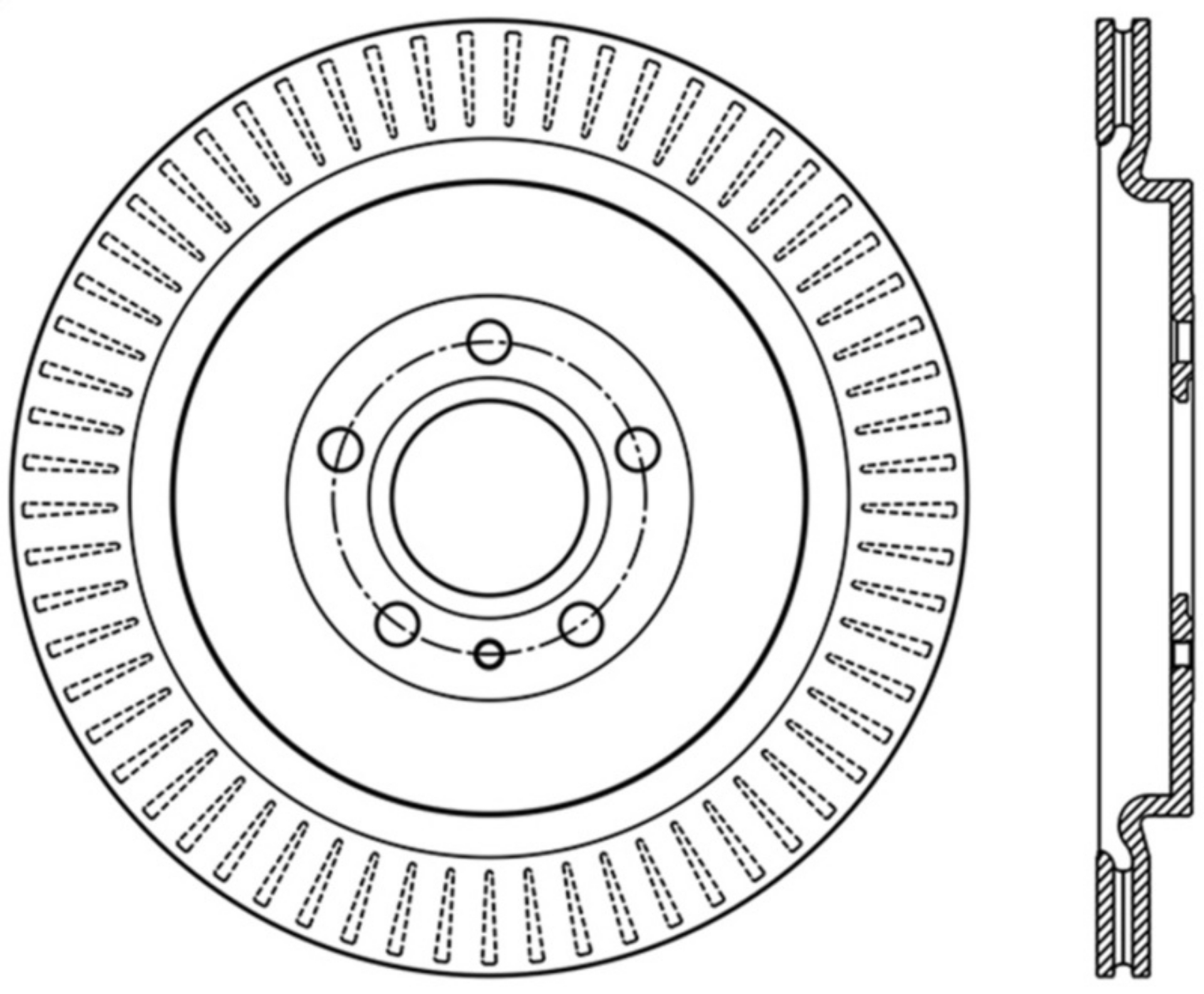 Picture of StopTech Premium High Carbon 13-14 Ford Mustang-Shelby GT500 Right Rear Disc Slotted Brake Rotor