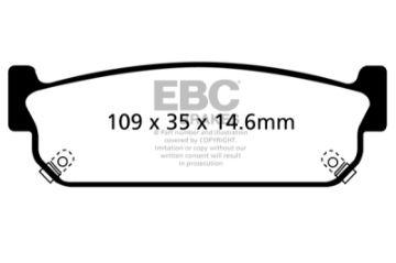 Picture of EBC 93-97 Infiniti J30 3-0 Ultimax2 Rear Brake Pads