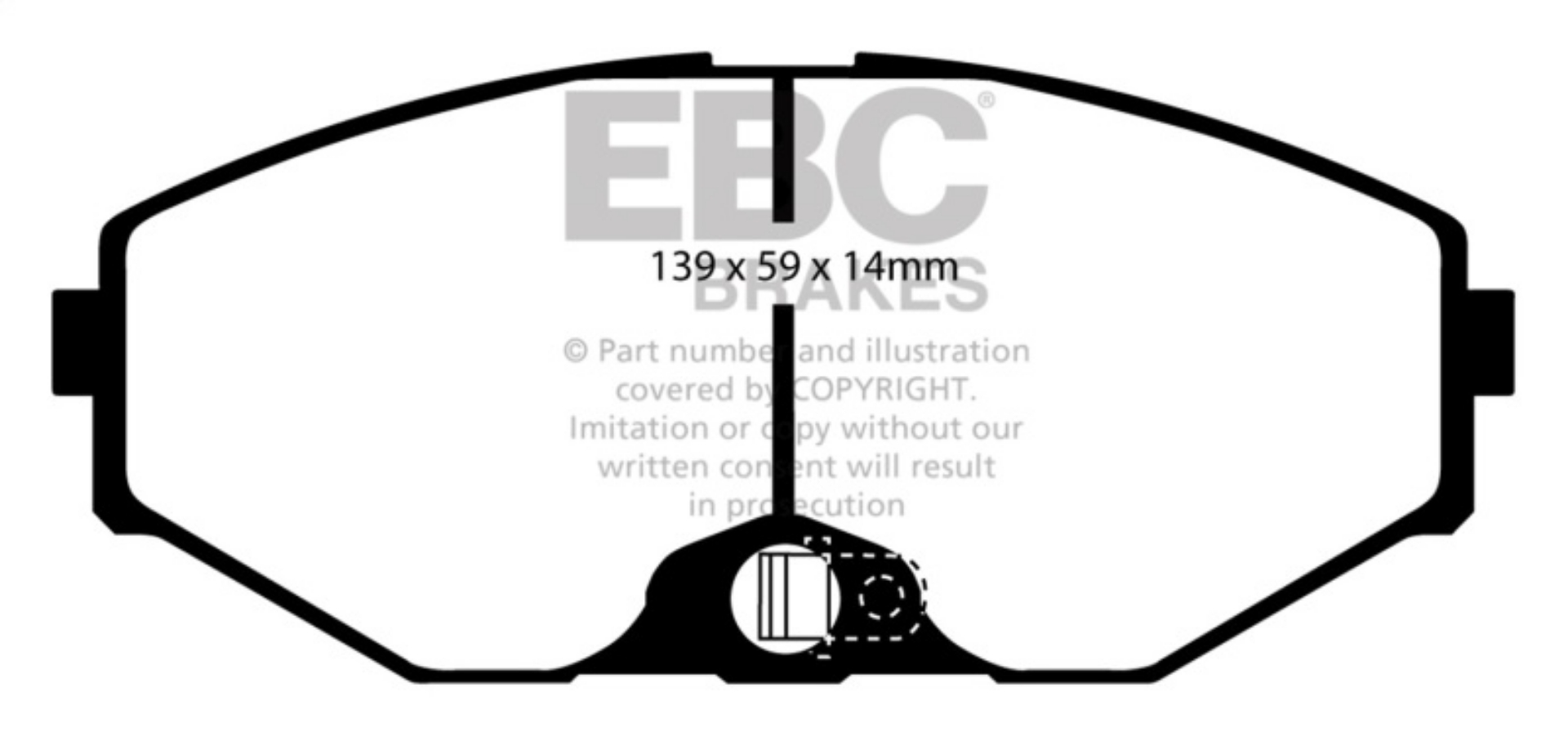 Picture of EBC 93-97 Infiniti J30 3-0 Yellowstuff Front Brake Pads