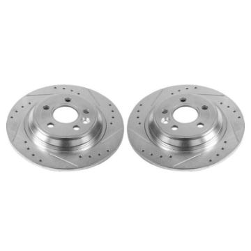 Picture of Power Stop 11-15 Volvo S60 Rear Evolution Drilled & Slotted Rotors - Pair
