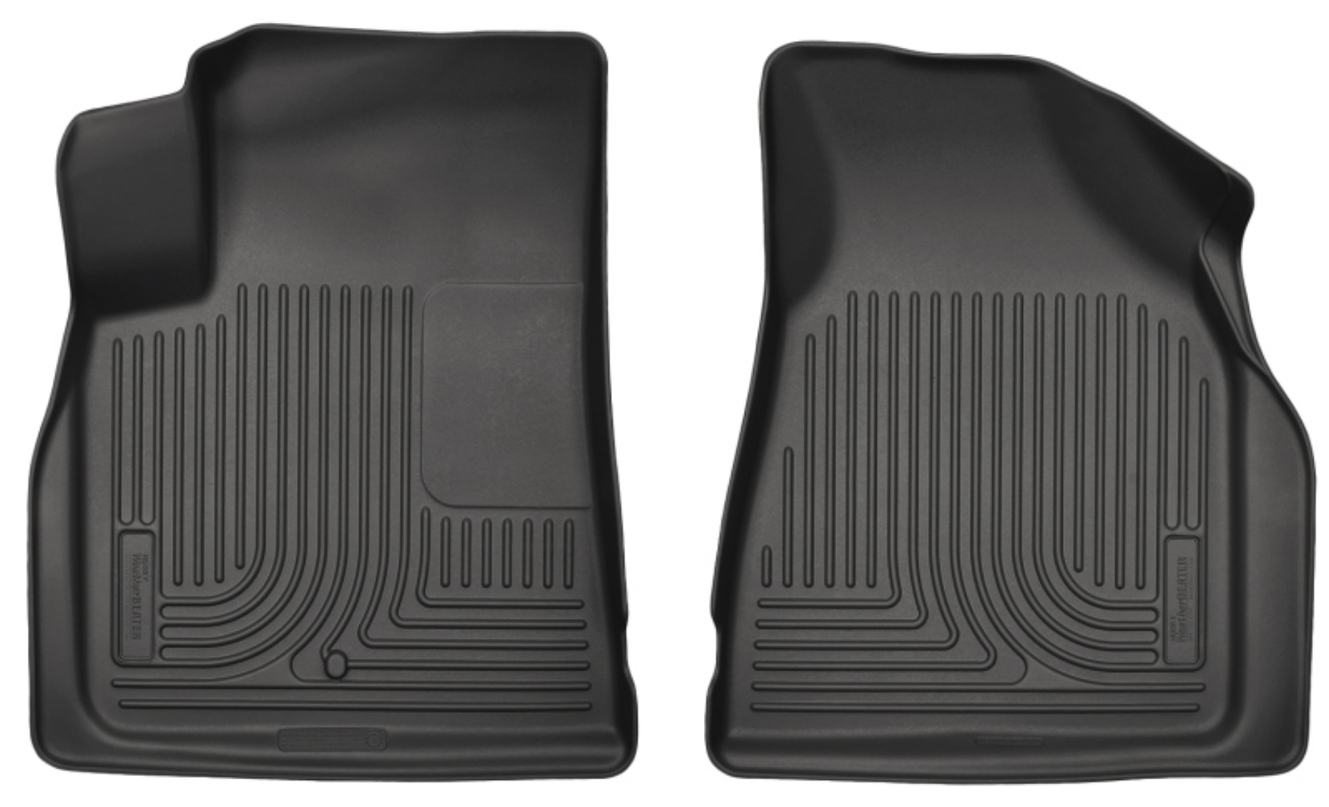 Picture of Husky Liners 09-14 Chevy Traverse-07-14 GMC Acadia Weatherbeater Black Front Floor Liners