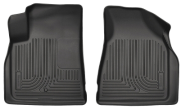 Picture of Husky Liners 09-14 Chevy Traverse-07-14 GMC Acadia Weatherbeater Black Front Floor Liners