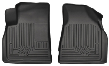 Picture of Husky Liners 09-14 Chevy Traverse-07-14 GMC Acadia Weatherbeater Black Front Floor Liners