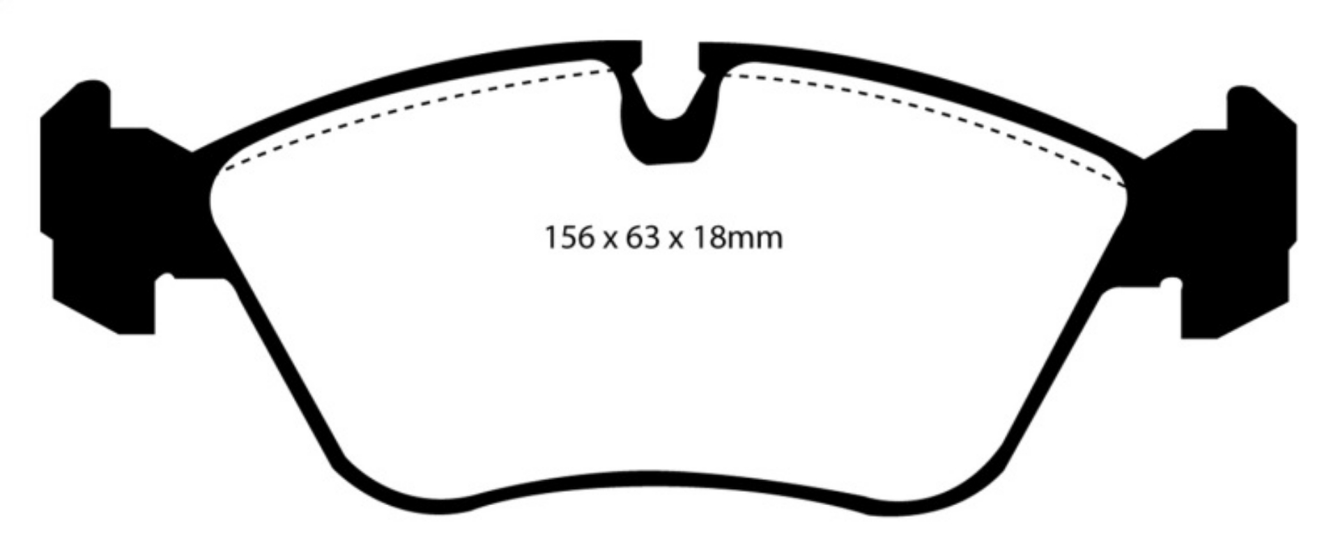 Picture of EBC 93-97 Volvo 850 2-3 Turbo Redstuff Front Brake Pads