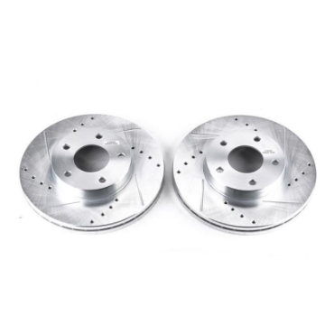 Picture of Power Stop 89-90 Nissan 300ZX Front Evolution Drilled & Slotted Rotors - Pair
