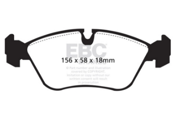 Picture of EBC 93-97 Volvo 850 2-3 Turbo Ultimax2 Front Brake Pads