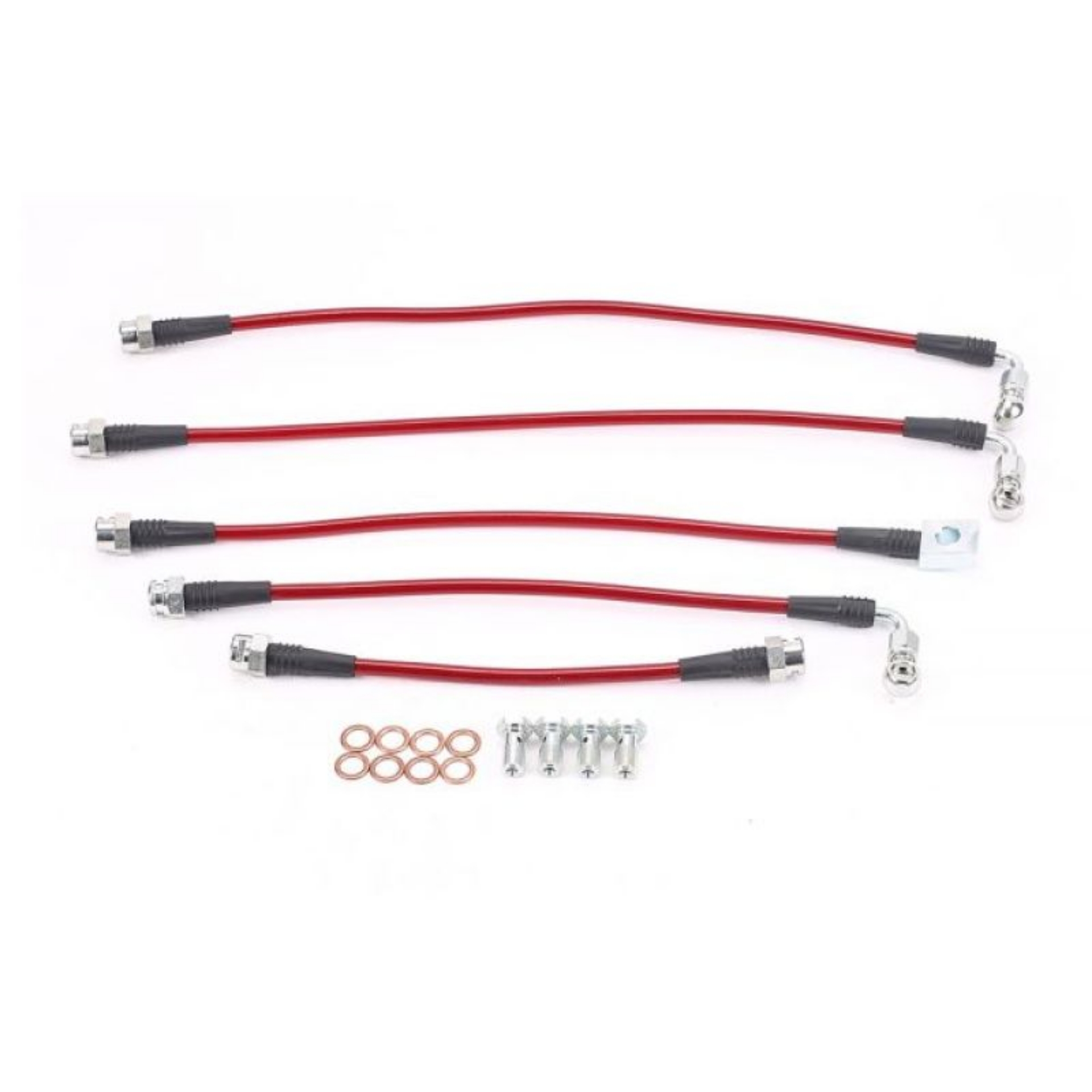 Picture of Power Stop 04-07 Cadillac CTS Front & Rear SS Braided Brake Hose Kit