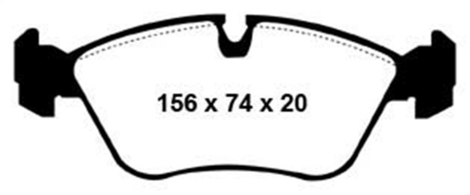 Picture of EBC 93-97 Volvo 850 2-3 Turbo Yellowstuff Front Brake Pads