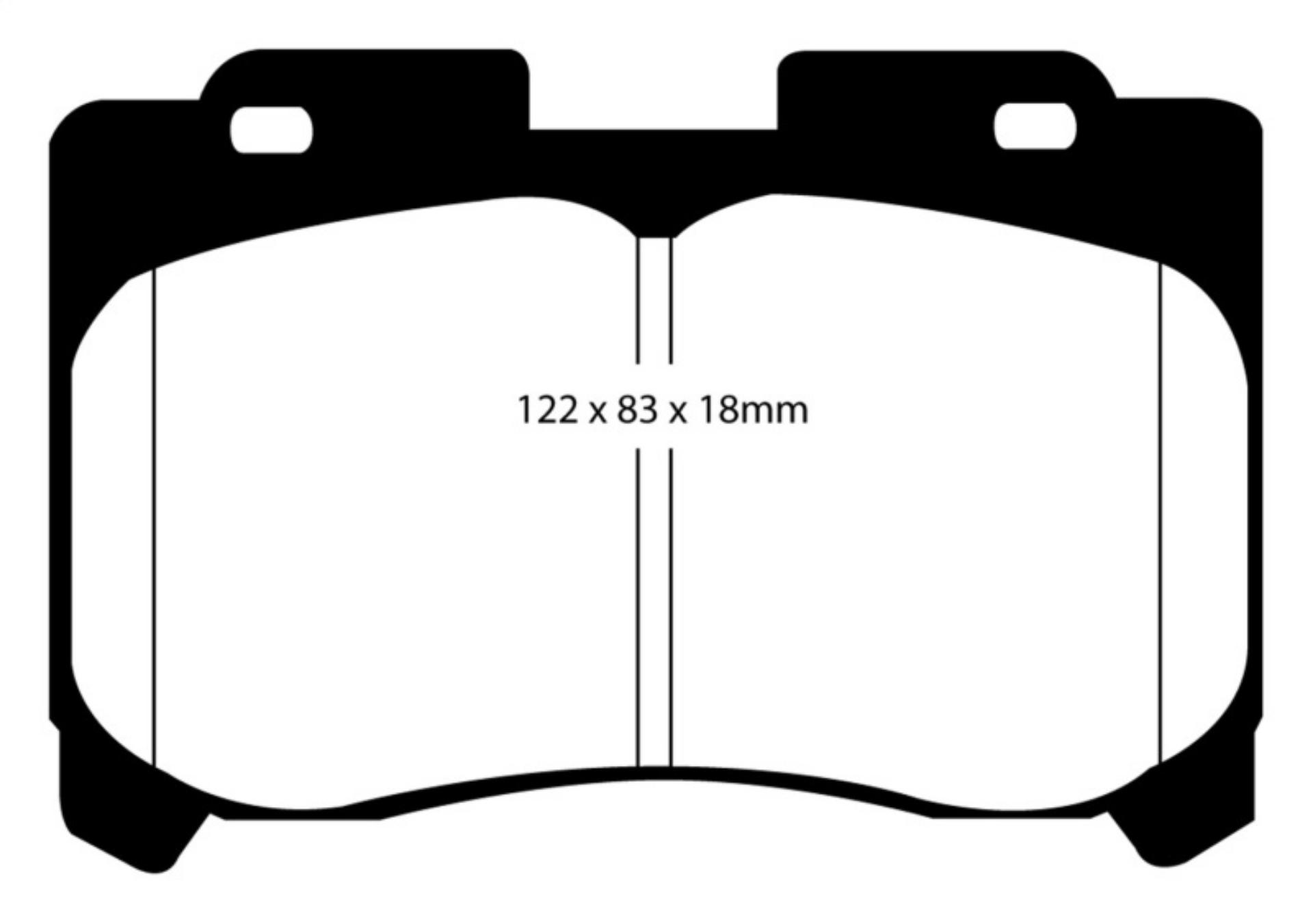 Picture of EBC 93-98 Toyota Supra 3-0 Twin Turbo Redstuff Front Brake Pads