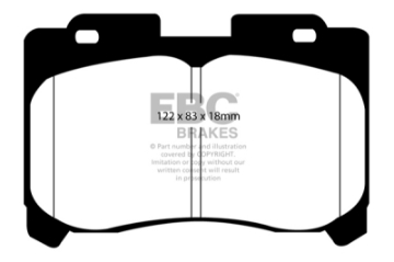 Picture of EBC 93-98 Toyota Supra 3-0 Twin Turbo Ultimax2 Front Brake Pads