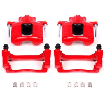 Picture of Power Stop 07-18 Jeep Wrangler JK Front Red Calipers w-Brackets - Pair