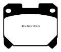 Picture of EBC 93-98 Toyota Supra 3-0 Twin Turbo Yellowstuff Rear Brake Pads
