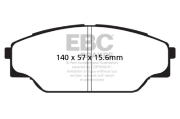 Picture of EBC 93-98 Toyota T100 Pick Up 1 Ton 2WD Greenstuff Front Brake Pads