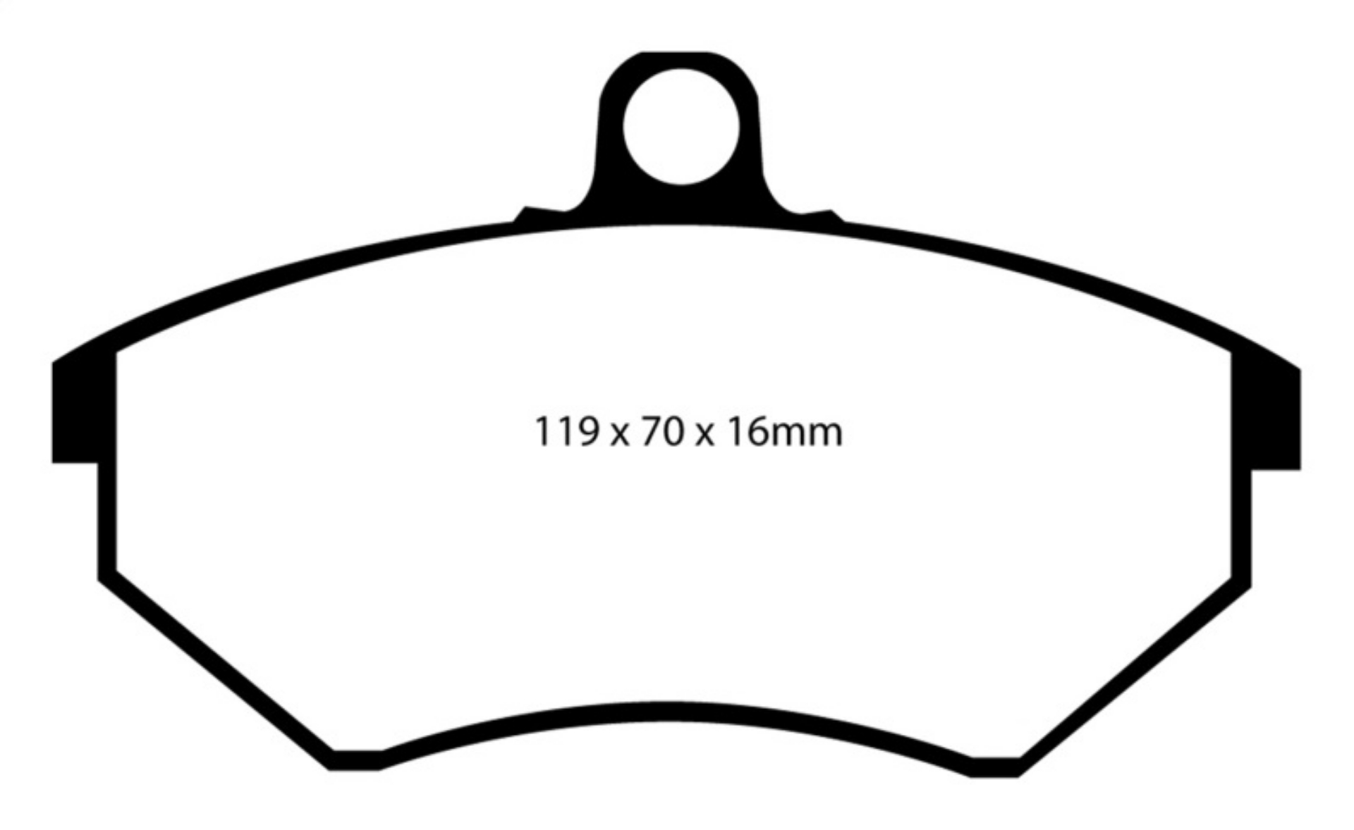 Picture of EBC 94 Volkswagen Cabriolet 1-8 Yellowstuff Front Brake Pads