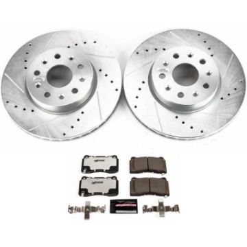 Picture of Power Stop 16-18 Cadillac CT6 Front Z26 Street Warrior Brake Kit