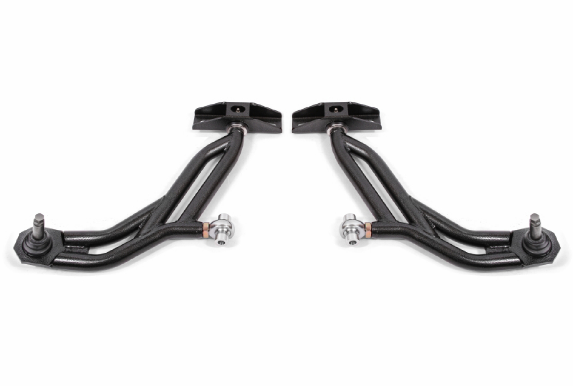 Picture of BMR 10-14 Ford Mustang Adj- Lower A-Arms w- Delrin-Rod End - 19mm Tall Ball Joint - Black Hammertone
