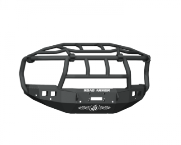 Picture of Road Armor 19-21 Ram 2500-3500 Stealth Front Winch Bumper Titan Guard w-Intimidator Guad - Tex Blk