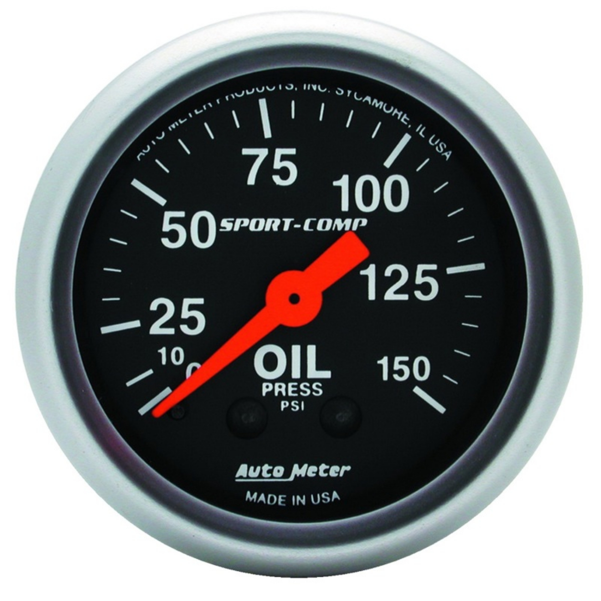 Picture of Autometer Sport Comp 52mm Mechanical 0-150 PSI Oil Pressure Gauge