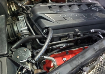 Picture of J&L 20-25 Chevrolet Corvette 6-2L LT2 Targa Top Passenger Side Oil Separator 3-0 - Clear Anodize