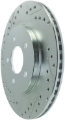 Picture of StopTech Select Sport 05-10 Ford Mustang GT Slotted and Drilled Rear Right Rotor