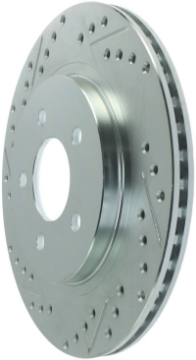 Picture of StopTech Select Sport 05-10 Ford Mustang GT Slotted and Drilled Rear Right Rotor