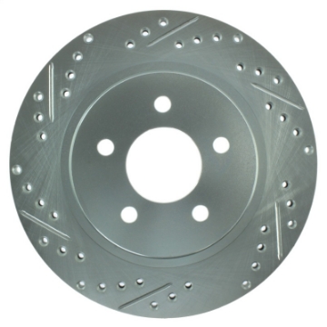 Picture of StopTech Select Sport 05-10 Ford Mustang GT Slotted and Drilled Rear Right Rotor