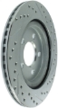 Picture of StopTech Select Sport 05-10 Ford Mustang GT Slotted and Drilled Rear Right Rotor