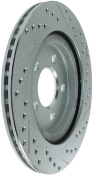 Picture of StopTech Select Sport 05-10 Ford Mustang GT Slotted and Drilled Rear Right Rotor