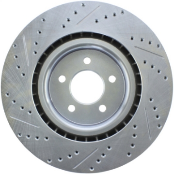 Picture of StopTech Select Sport 07-10 Ford Shelby Slotted and Drilled Left Rotor