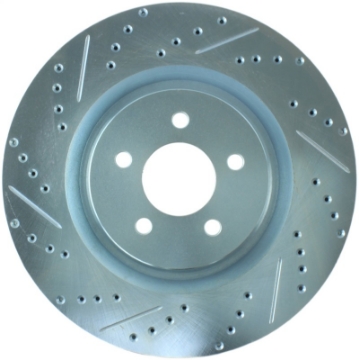 Picture of StopTech Select Sport 07-10 Ford Shelby Slotted and Drilled Right Rotor