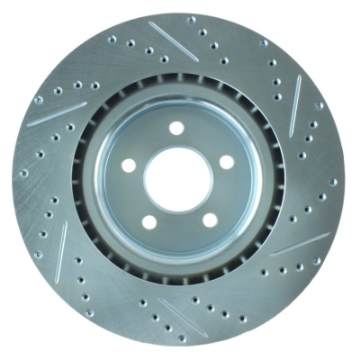 Picture of StopTech Select Sport 07-10 Ford Shelby Slotted and Drilled Right Rotor