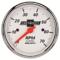 Picture of Autometer Arctic White GM 3-1-8in 7000RPM 4, 6, 8 Cyl Electrical Tachometer Gauge