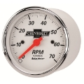 Picture of Autometer Arctic White GM 3-1-8in 7000RPM 4, 6, 8 Cyl Electrical Tachometer Gauge