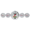 Picture of Autometer Arctic White GM 5 Pc Kit Box w- Elec Speedo, Elec Oil Press, Water Temp, Volt, Fuel Level