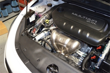 Picture of Injen 13-14 Dodge Dart 2-4L Tiger Shark 4 Cyl Polished Cold Air Intake w- MR Tech