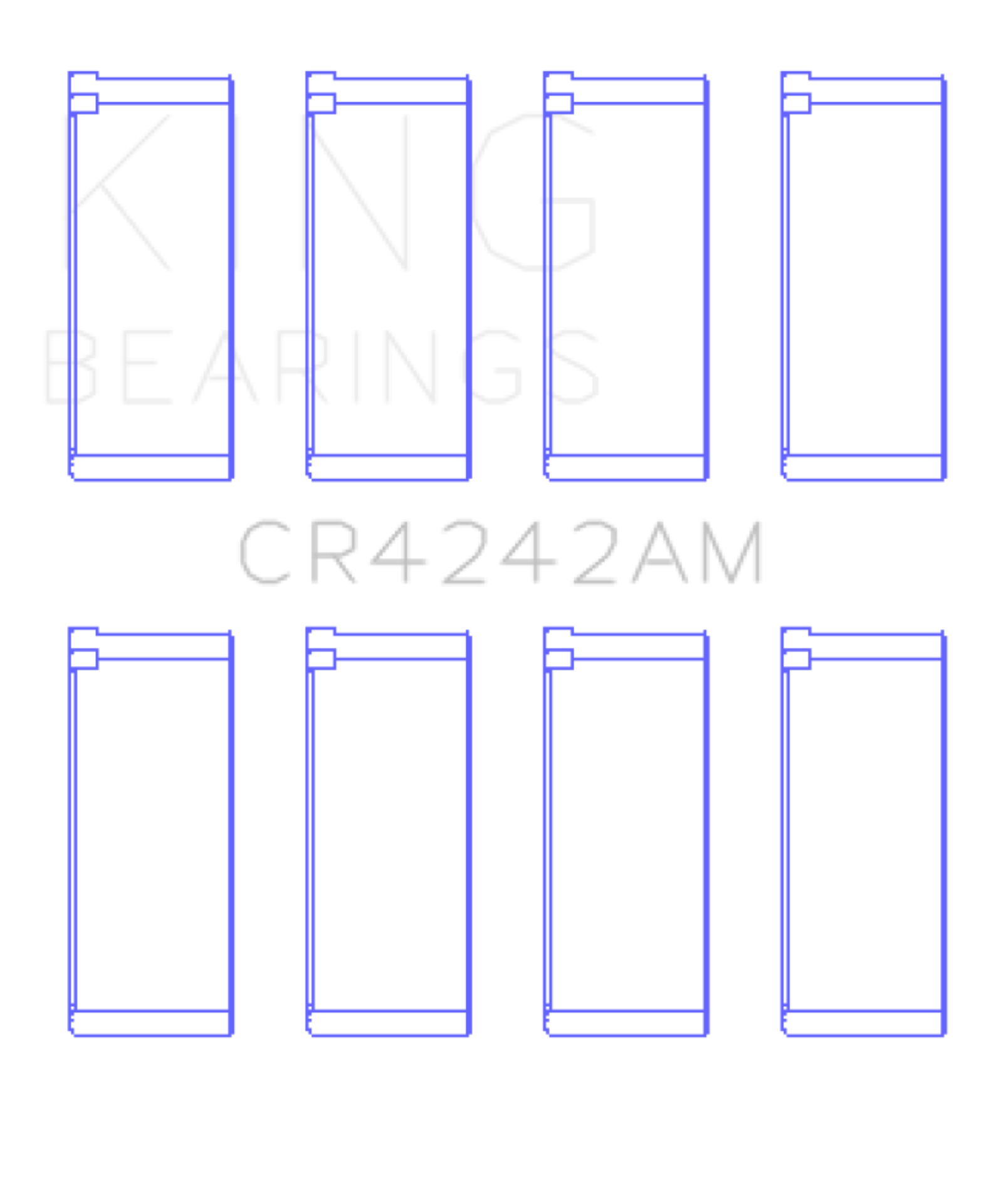 Picture of King Engine Bearings Honda 97ci 1-6L L4 B16A2-B16A3 Rod Bearing Set - Size STD