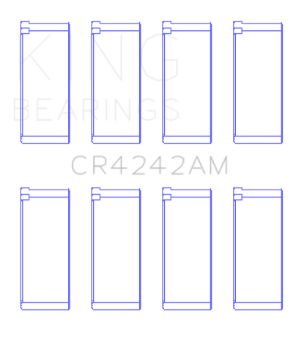 Picture of King Engine Bearings Honda 97ci 1-6L L4 B16A2-B16A3 Rod Bearing Set - Size STD