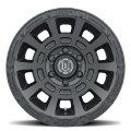 Picture of ICON Thrust 17x8-5 5x150 25mm Offset 5-75in BS Satin Black Wheel
