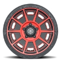 Picture of ICON Victory 17x8-5 6x135 6mm Offset 5in BS Satin Black w-Red Tint Wheel