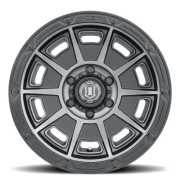 Picture of ICON Victory 17x8-5 5x5 -6mm Offset 4-5in BS Smoked Satin Black Tint Wheel