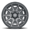 Picture of ICON Victory 17x8-5 6x5-5 0mm Offset 4-75in BS Smoked Satin Black Tint Wheel