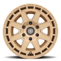 Picture of ICON Compass 17x8-5 6x135 6mm Offset 5in BS Satin Brass Wheel