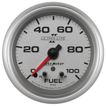 Picture of Autometer Ultra-Lite II 2 5-8in 0-100 PSI Full Sweep Electronic Fuel Pressure Gauge