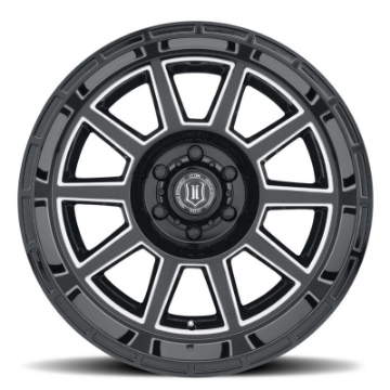 Picture of ICON Recoil 20x10 6x5-5 -24mm Offset 4-5in BS Gloss Black Milled Spokes Wheel