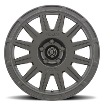 Picture of ICON Ricochet 17x8 5x100 38mm Offset 6in BS Satin Black Wheel