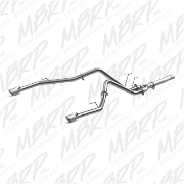 Picture of MBRP 2014 Dodge Ram 1500 3-0L EcoDiesel 2-5in Filter Back Exhaust Dual Split Rear Exit Alum