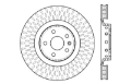 Picture of StopTech Drilled & Slotted Left Sport Brake Rotor for 2009 Cadillac CTS-V