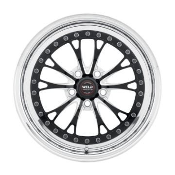 Picture of Weld Vitesse 17x10 - 5x4-5mm BP - 8in- BS Low Pad Black Wheel - Polished Non-Beadlock