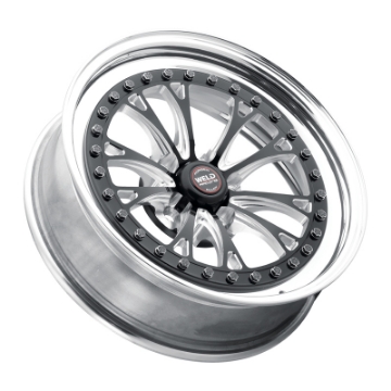 Picture of Weld Vitesse 17x10 - 5x4-5mm BP - 8in- BS Low Pad Black Wheel - Polished Non-Beadlock