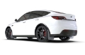 Picture of Rally Armor 20-26 Tesla Model Y, Juniper Y White UR Mud Flap w-Black Logo